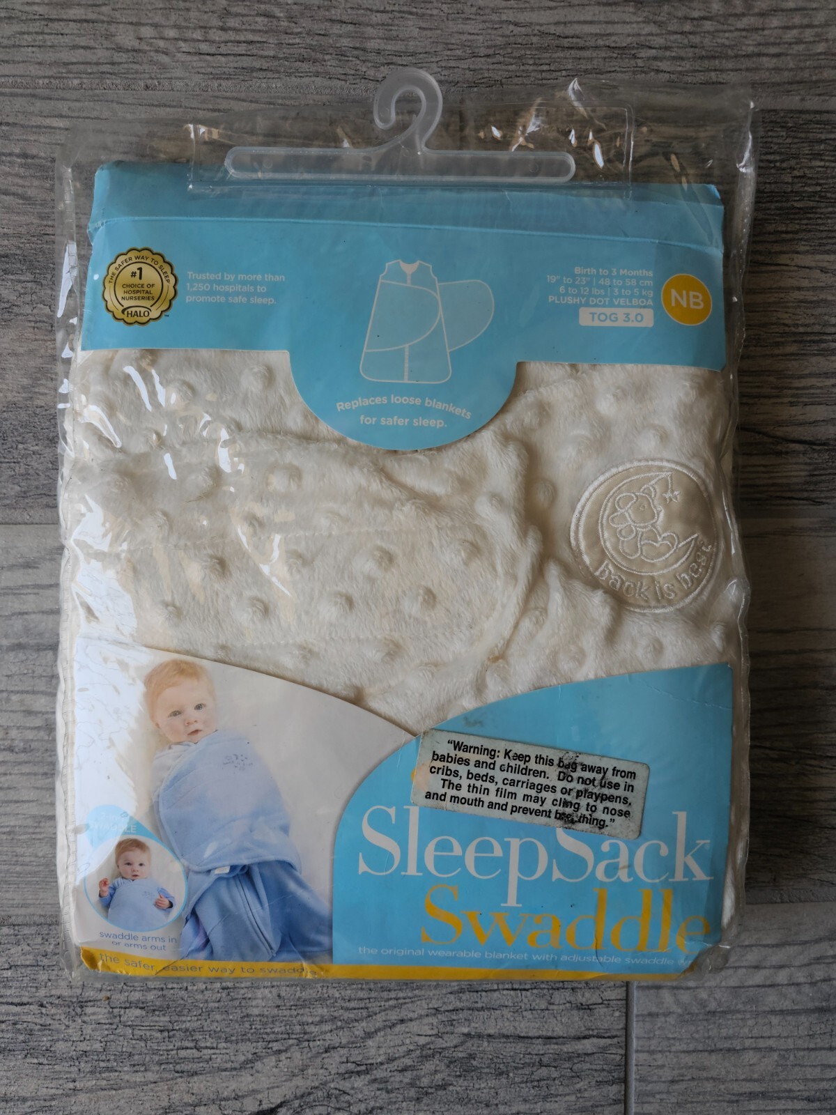 New Halo Baby Sleep Sack Swaddle size birth to 3 months beige eBay