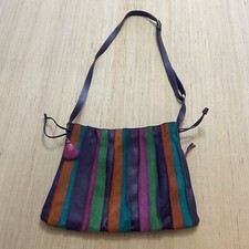 MYWALIT Crossbody Drawstring Stripe Purple Or...