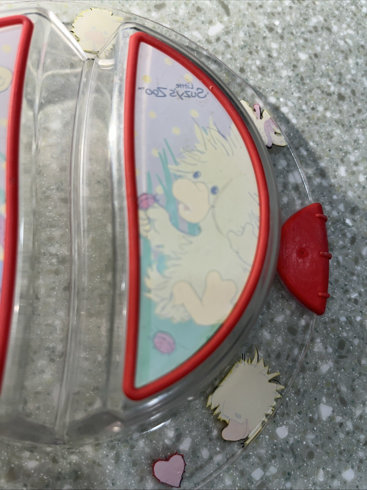 Little Suzy's Zoo Divided Dish Bowl with Gripper Handles Witzy & Friends Gerber