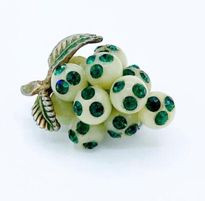 Vintage Austrian Austria 1940's Forbidden Fruit Grapes Pin