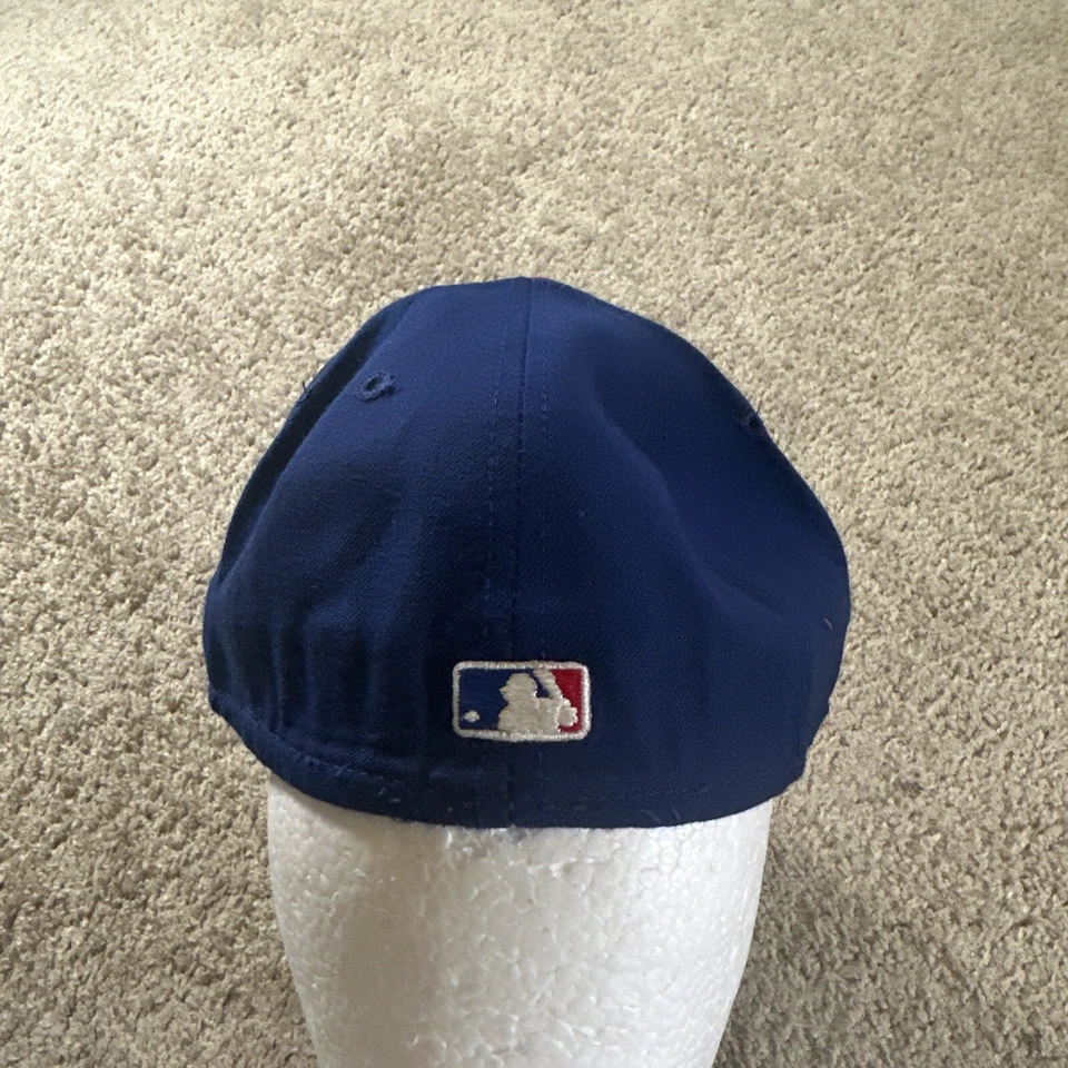 Vtg Chicago Cubs Hat Cap Youth 6 7/8 Blue Pro Model Diamond 5950 New Era US - Image 3 of 4