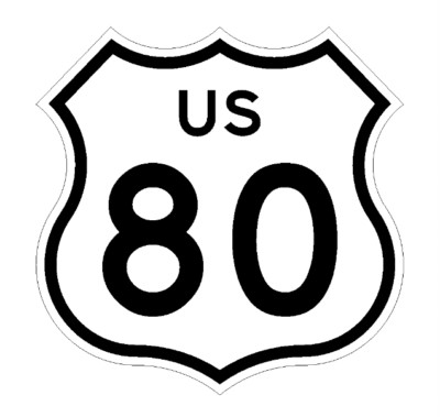 4'' us route 8 highway sign bumper sticker decal usa made