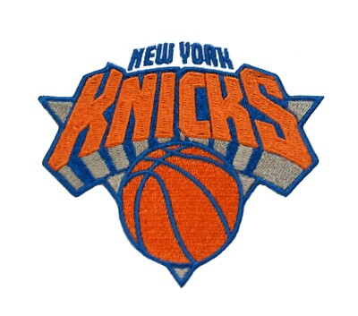 New York Nicks NBA Basketball Fully Embroidered Iron On Patch 3'' x 2.75''