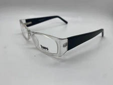 NEW TEMPO WP 3006 BK/CR BLACK CRYSTAL AUTHENTIC EYEGLASSES FRAMES 50-15-135MM RX