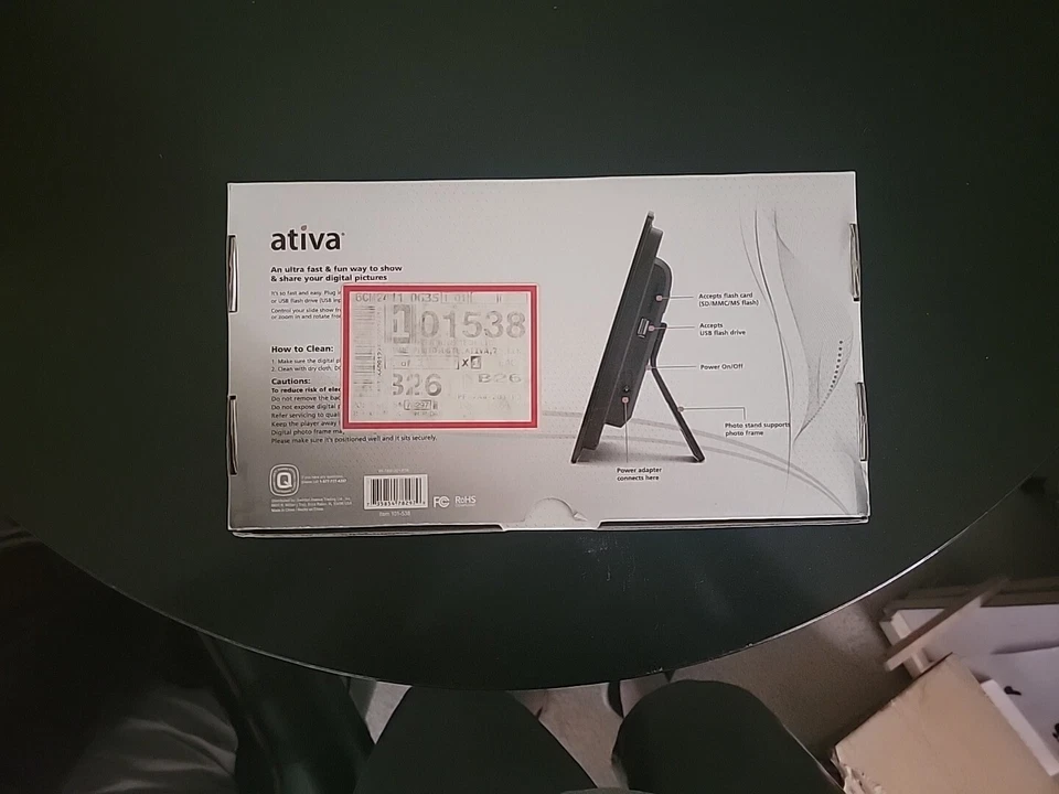ATIVA 7" Digital Photo Frame with Remote Control Share your memories BRAND NEW - Image 2 of 3