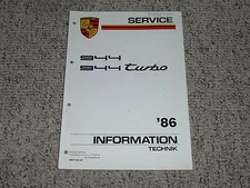 1986 Porsche 944 & 944 Turbo Shop Service Repair Workshop Manual Coupe 2.5L