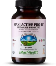 Maxi Health Active Pro-10 Probiotic Chewable Fruit Punch Flavor - 60 Chewies