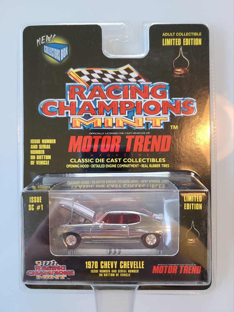 Racing Champions Mint Motor Trend 1970 Chevy Chevelle Chrome Silver Model