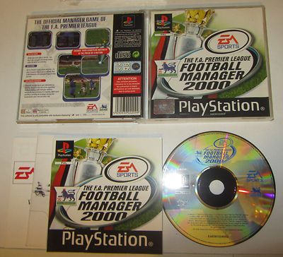 Football Manager 2000 Premier League- Sony Playstation PS1 PSX PAL