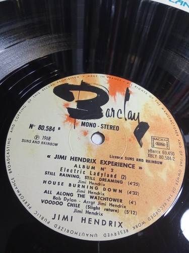 JIMI HENDRIX - ELECTRIC LADYLAND Rare FRENCH Unique Sleeve 1975 Press VINYL 2xLP - Picture 11 of 12