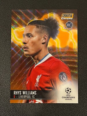 Rhys Williams 2020-21 Topps Stadium Club Chrome Rookie Orange Yellow Electric