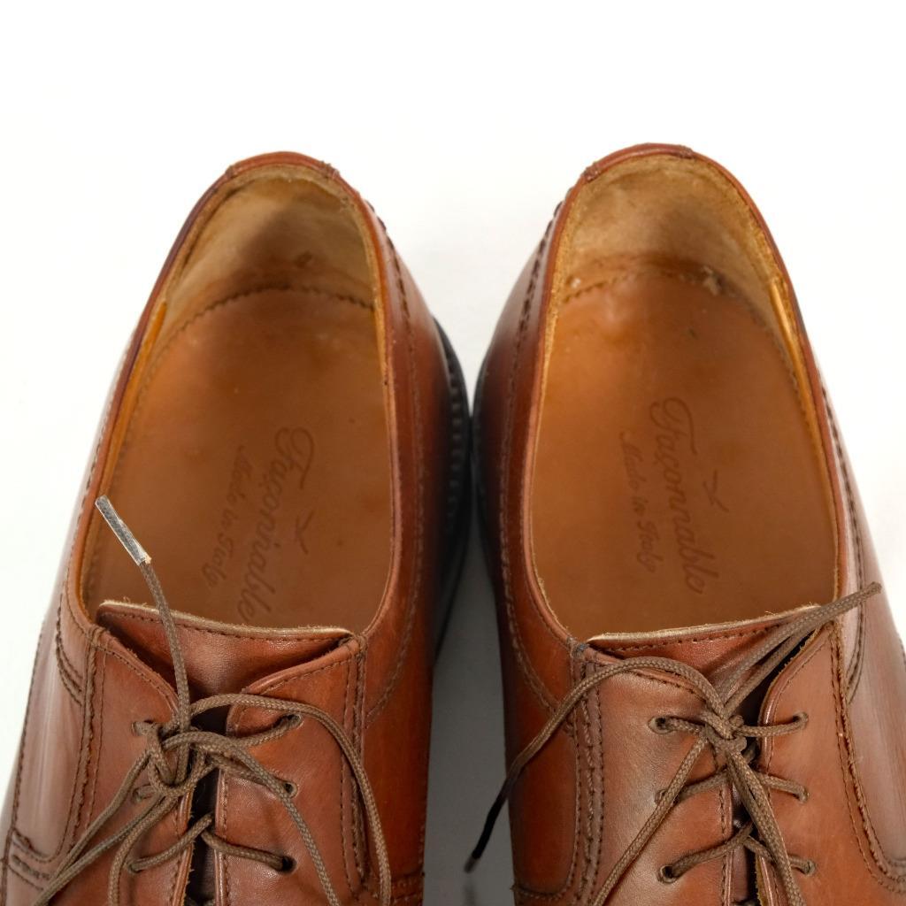 Faconnable Alan Dress Shoes Leather Split Toe Derby Brown Size 10.5 1/2 M Italy Faconnable Alan Dress Shoes Leather Split Toe Derby Brown  main image 4
