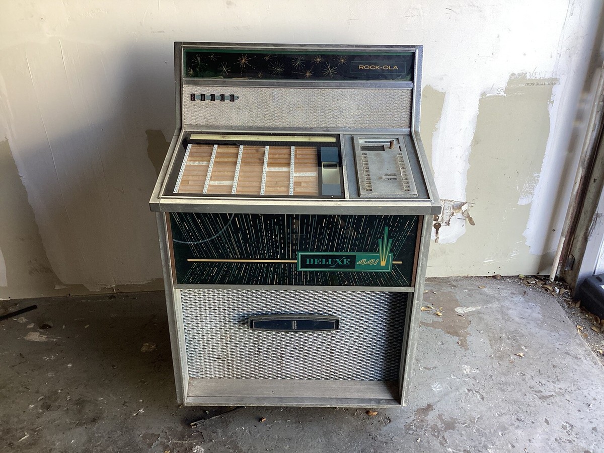 Rock Ola Jukebox 441 Record Player 1969 Music Keys Rare Powers On