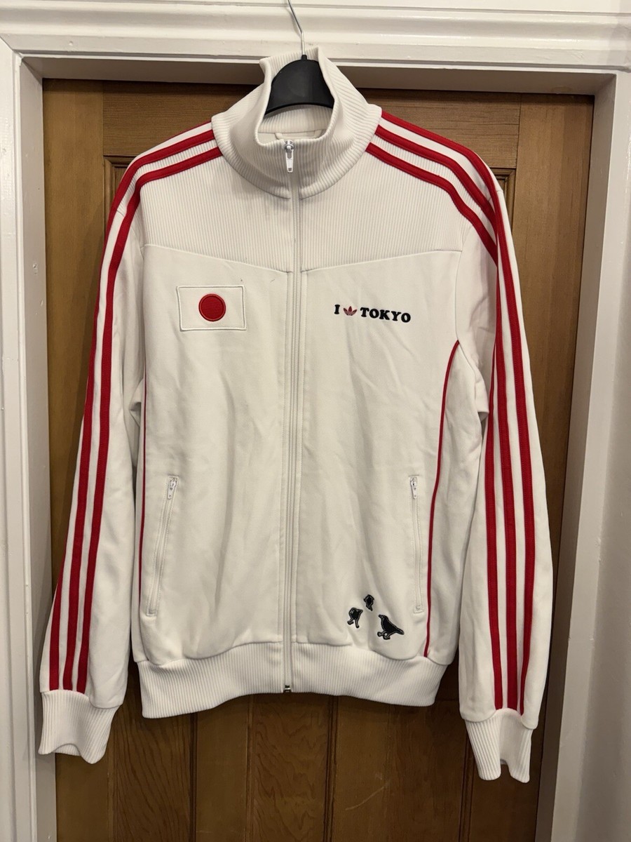 Adidas Originals I Love Tokyo White Tracksuit Top Jacket
