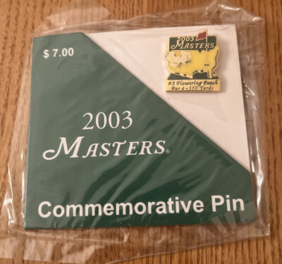 2003 Augusta National Masters Tournament Commemorative Pin Mike Weir New 