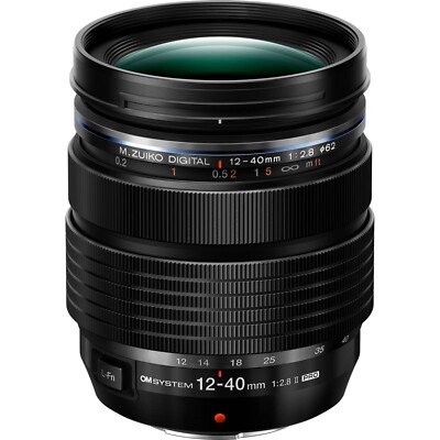 New OM System M.Zuiko Digital ED 12-40mm f/2.8 PRO II Lens (White Box)