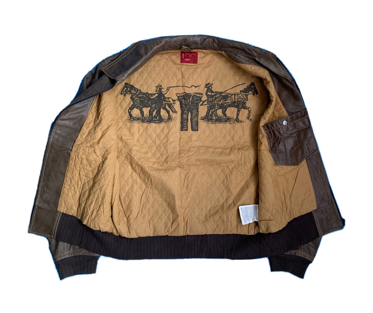 Veste Cuir Levis® Strauss & Co's 90's Leather Jacket / Type1 Veste Cuir Levis® Strauss & Co's 90's Leather Jacket / Type1