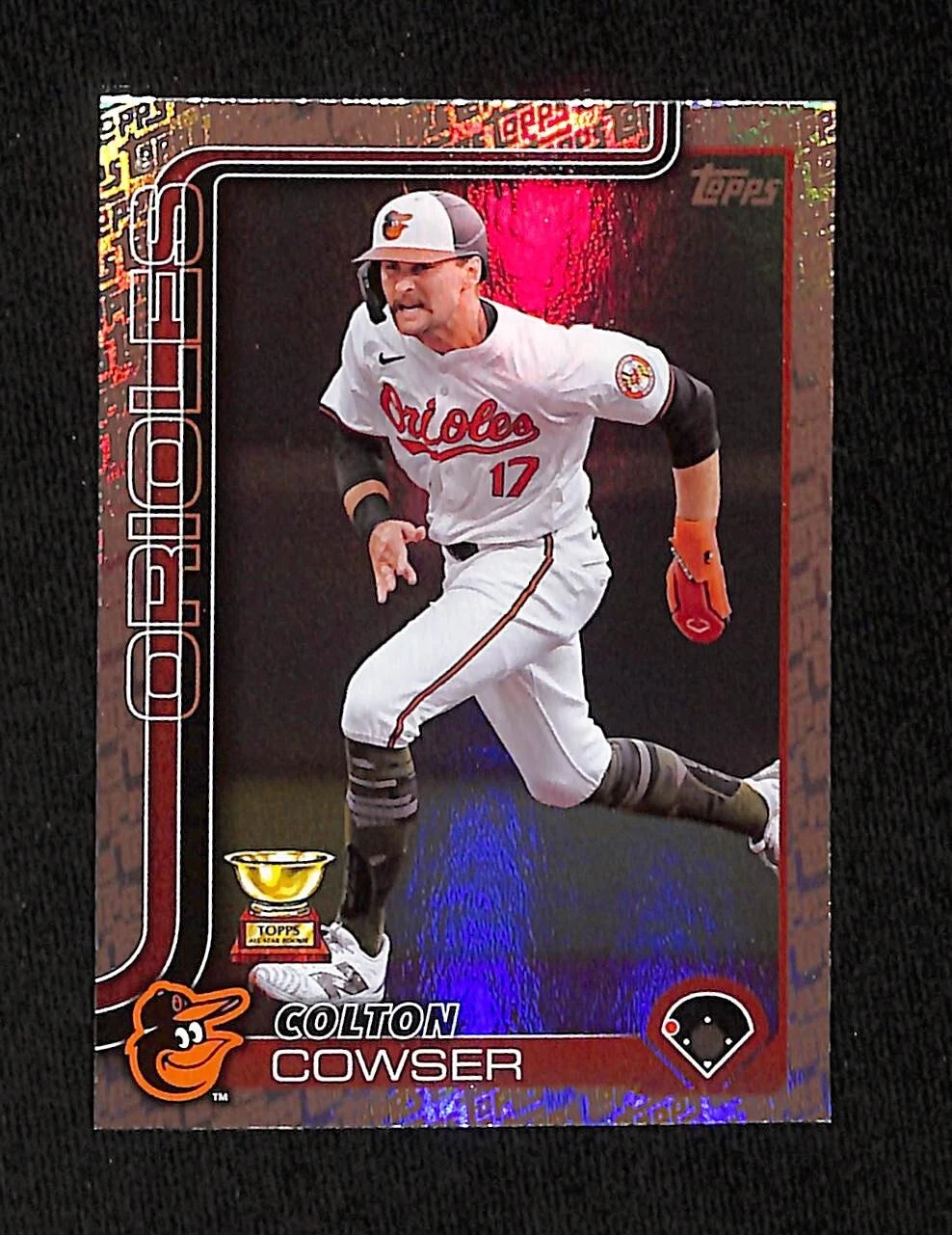 2025 Topps Topps Foil Pattern Rookie Cup #230 Colton Cowser - Baltimore Orioles