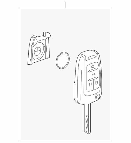 Llave de bloqueo de puerta e ignición para Chevrolet Equinox 2010-2018 (N/P 20835404)