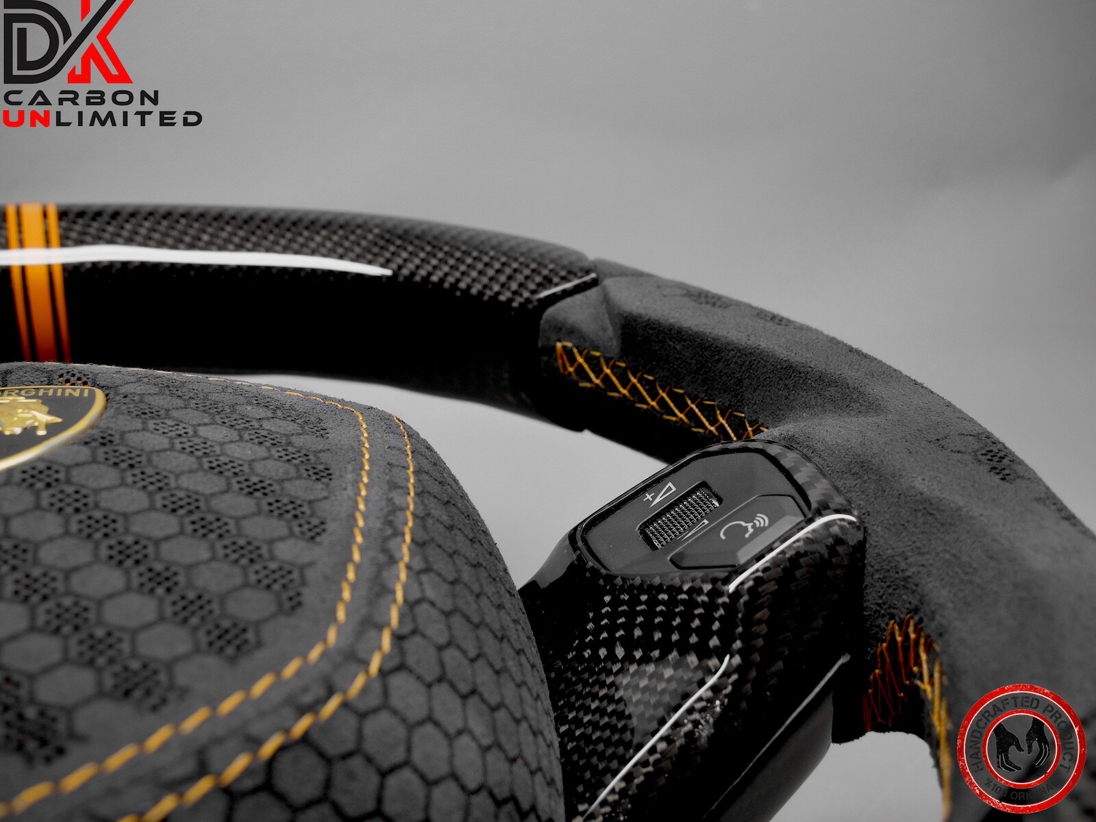 Lamborghini Aventador LP700 LP740 LP750 SVJ63 Alcantara Carbon Steering Wheel v3