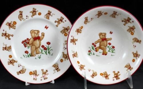 Masons Teddy Bears Group of Childs Plate and Childs Bowl - Afbeelding 1 van 5