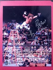 Razor Ramon / Shawn Michaels Signed 8x10 Photo Wrestlemania X 10 Ladder Match