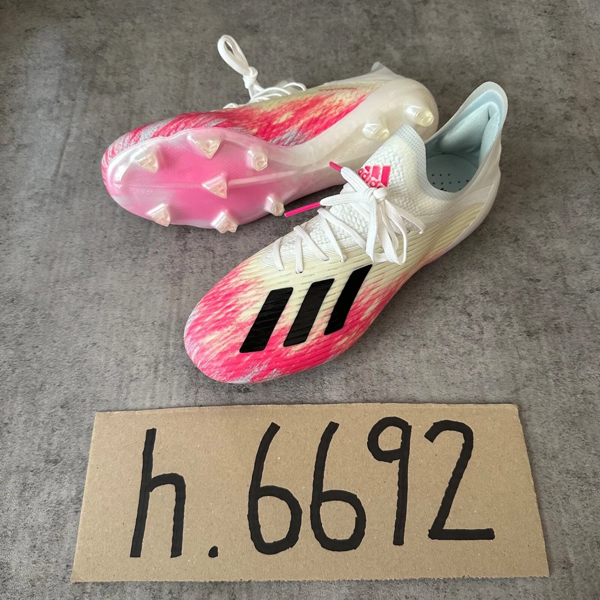 Adidas Mens X 19.1 FG EG7125 US 8 Pink Football Soccer Cleats [New
