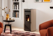 Palazzetti Flo TC 9 Stufa a Pellet ad Aria Calda Ventilata 9 Kw Acciaio