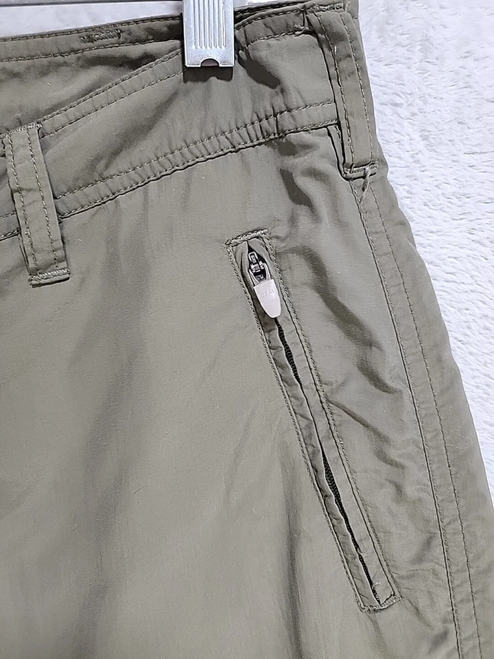 Pantalones ligeros Gramicci para mujer 4 verde pizarra recortados senderismo escalada Foto 4 de 4