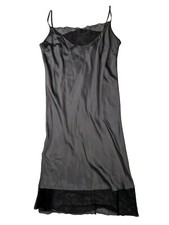 TONI GARD Kleid 42 Grau Glänzend Viskosemix Sommerkleid Träger Ärmellos