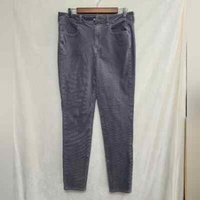American Eagle Women's Gray Super Stretch Corduroy Pants Size 12 Long