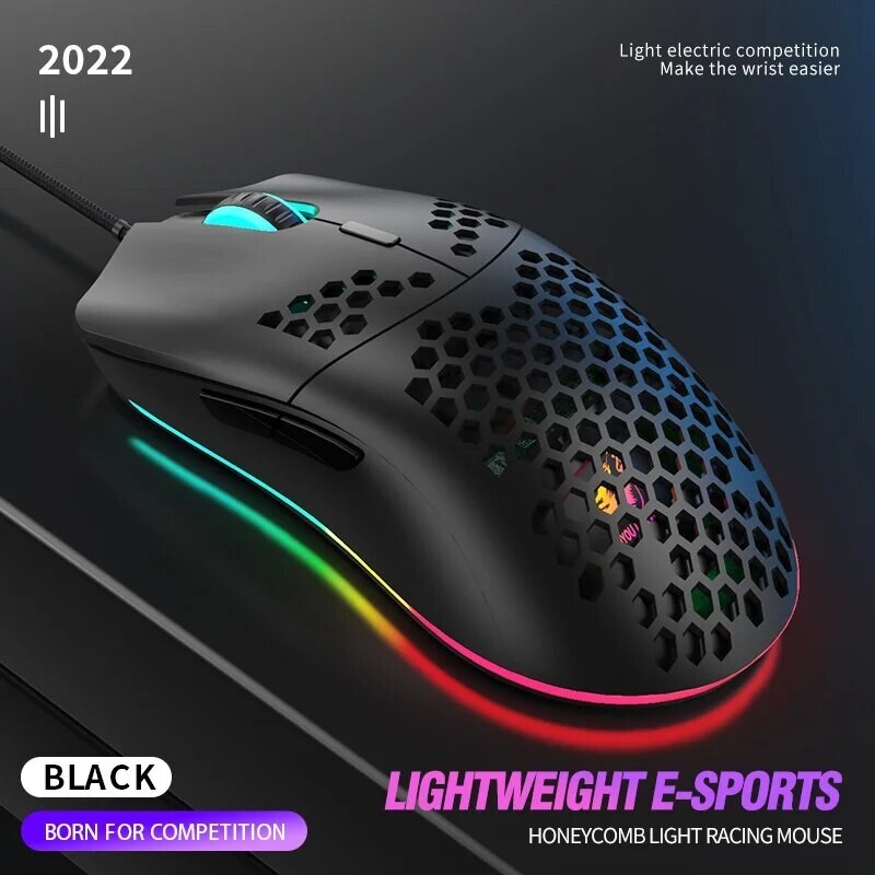 Rechargeable Wireless Gaming Mouse with 7-Color LED Backlit for PC-image