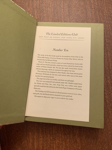 "Little Women" by Louisa May Alcott - The Limited Editions Club 1967 - Signed - Picture 9 of 23