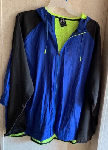 Russell Men's Jacket Full Zip Lightweight Hood New Active Fit Size 3XL 54 56 - Afbeelding 1 van 7