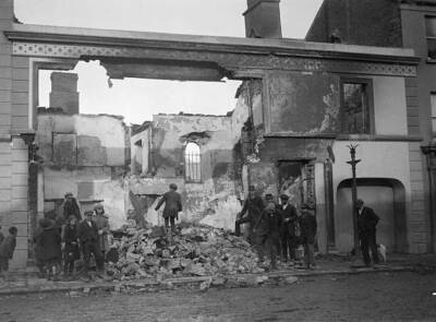 Ruins of Homes After Riots in Dublin Ireland 22nd November 1920 Old Photo