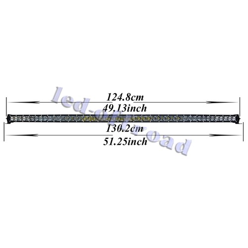 50 Inch Curved LED Work Light Bar Slim Row Combo Offroad Driving ATV SUV 4WD UTE - Picture 2 of 12