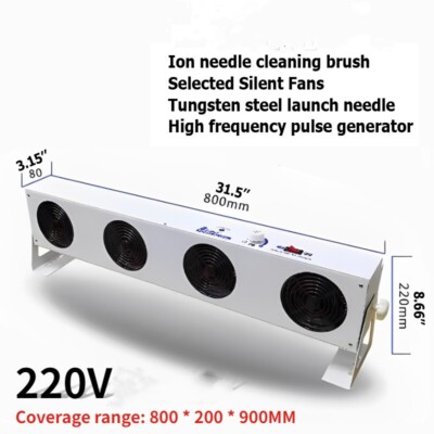 4Fans Industrielle AntiStatische Luft Gebläse Eliminator Ionisierende Ionen Wind