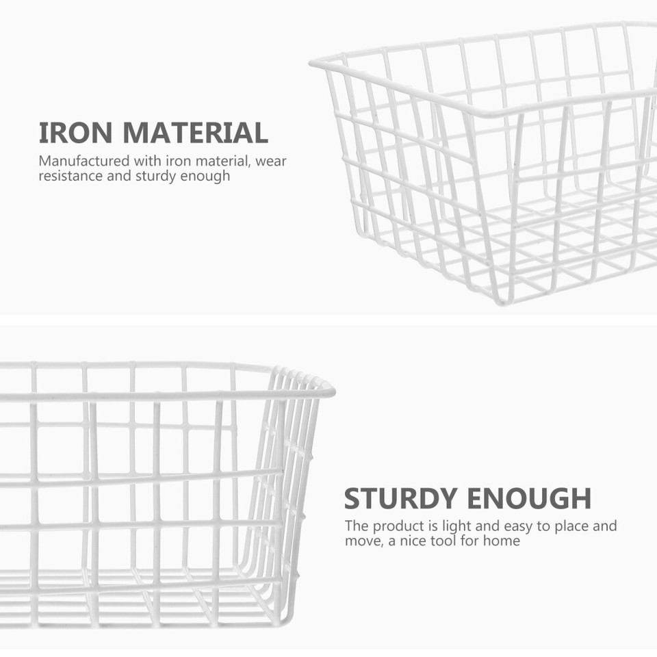 Large Wire Basket Chest Freezer Organizer Fridge Storage Baskets