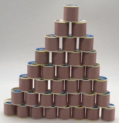 36 Vintage But New Spools 150 Yds Dual Duty Thread J&P Coats 86-B Mauve Pink