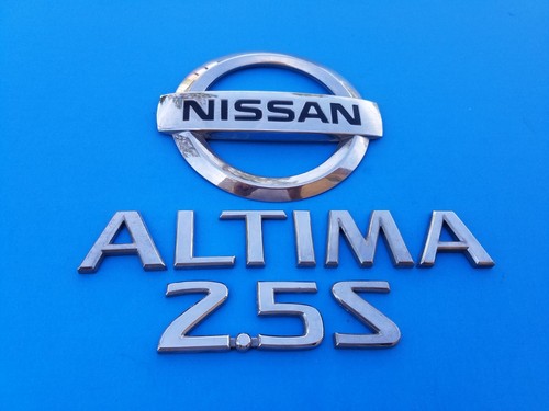 07 08 09 10 11 12 NISSAN ALTIMA 2.5 S SEDAN REAR LID EMBLEM BADGE SET ...