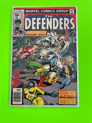 Defenders # 47 (Marvel, 1977) Moon Knight Key - Keith Giffen