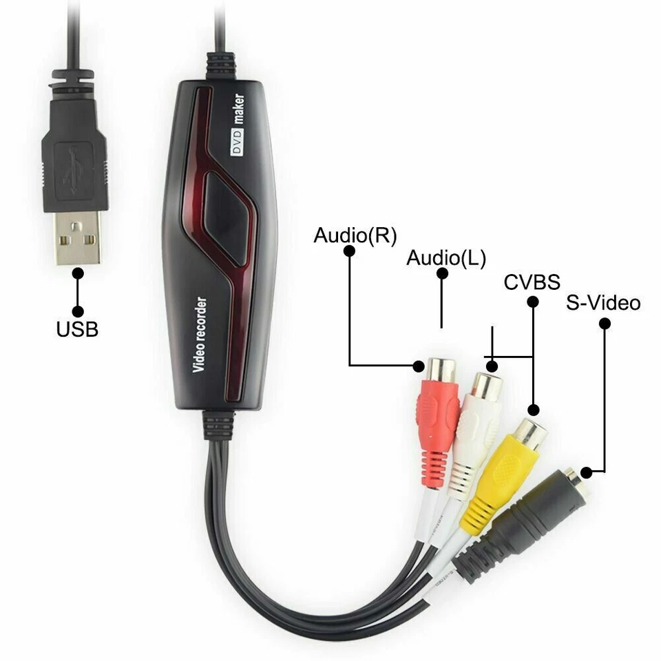 Convertidor de captura de video, captura de video analógico a digital para tu Mac o Windows Foto 3 de 4