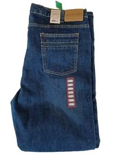 NEW Men's Grand River Traditional Straight Blue Denim Stretch Jeans size 40x32