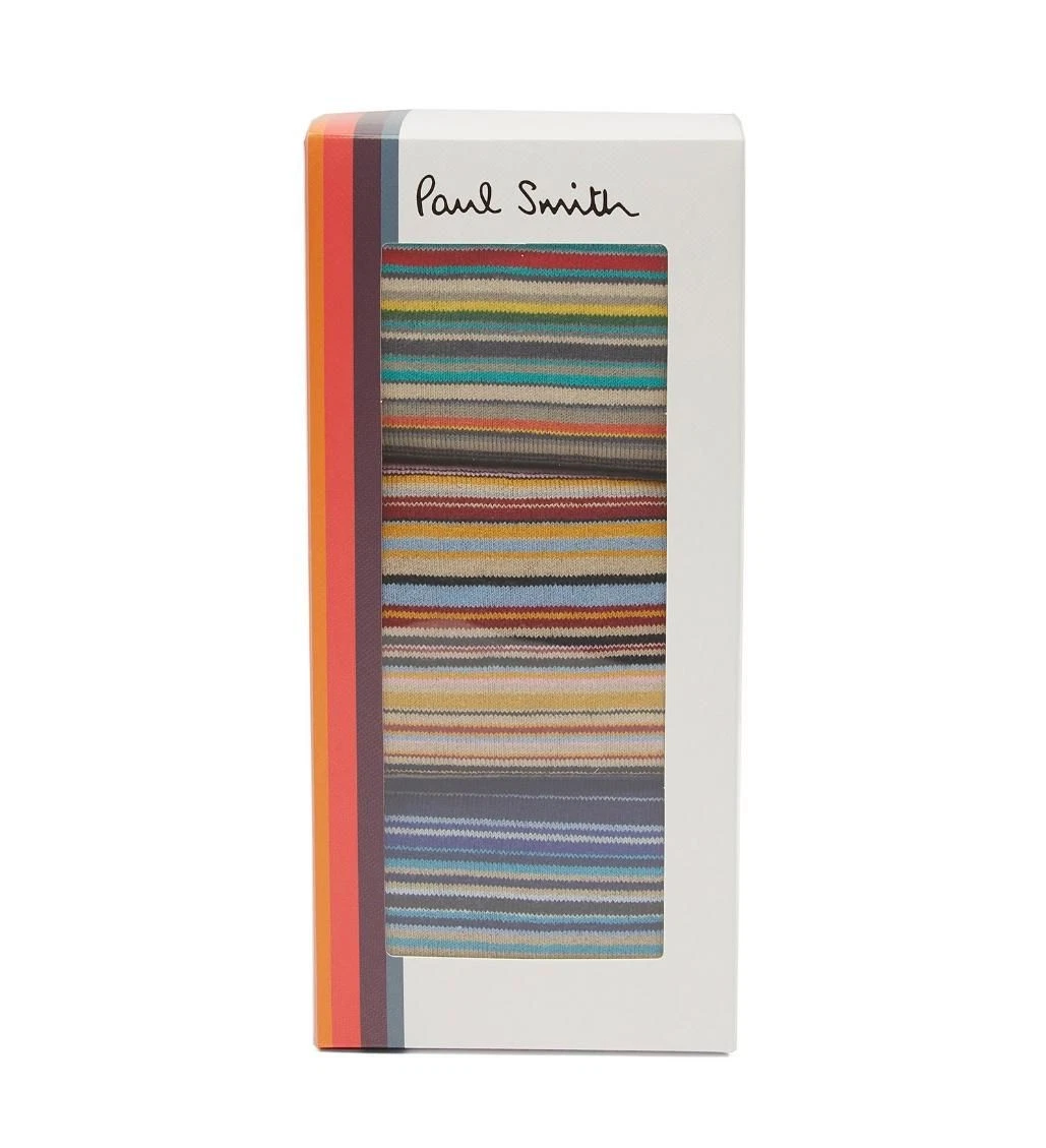 3-Pack Multistripe Socks Multicolor One Size