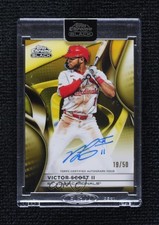 2025 Topps Chrome Black Gold Refractor 19/50 Victor Scott II #CBA-VS Auto 5h0