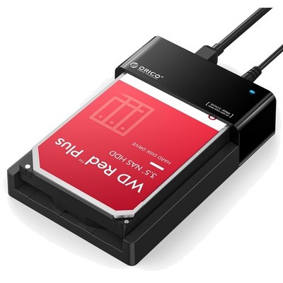 USB 3.0 SATA Dockingstation 24TB Festplattengehäuse für 2,5/3,5 Zoll