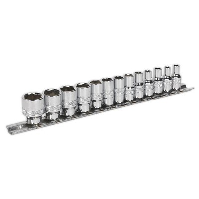 Sealey Premier Lock-On&trade; Steckschlüsselsatz 1/4'' Vierkant 13-teilig AK2746