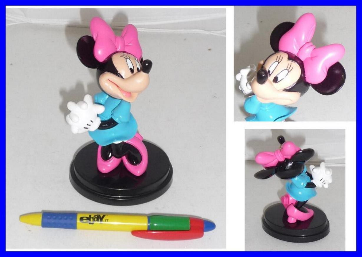 SELTENE Figur 6cm MINNIE Mouse KLEID blau Disney De Agostini 3D Collection SERIE 1 4690₽
