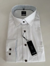 Olymp Herren Langarm Hemd - Modern Fit weiß ...