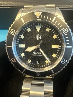 NTH NÄCKEN The Legends Series Black Diver with Date
